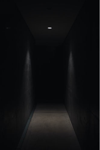 A dark corridor 